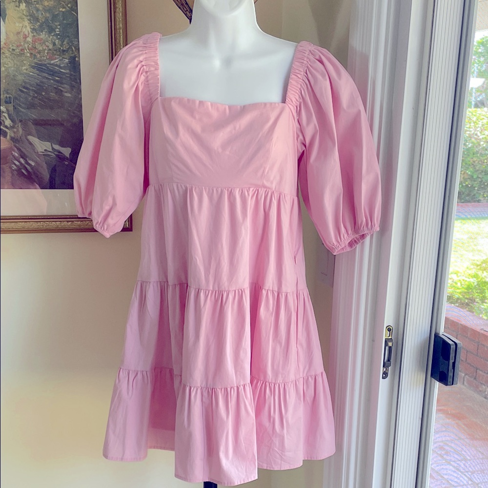 WAYF Pink Tiered Mini, Size XS, Brand New with Tag!